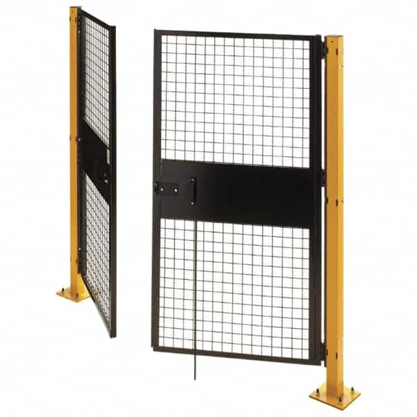 Husky - 8' Wide x 8' High, Swing Door for Temporary Structures - Caliber Tooling