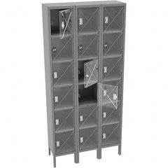 Tennsco - 18 Door, 6 Tier, Welded Locker - Caliber Tooling