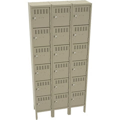 Tennsco - 18 Door, 6 Tier, Welded Locker - Caliber Tooling