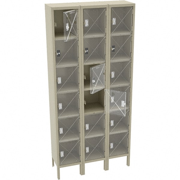 Tennsco - 18 Door, 6 Tier, Welded Locker - Caliber Tooling