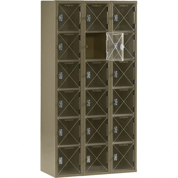 Tennsco - 18 Door, 6 Tier, Welded Locker - Caliber Tooling