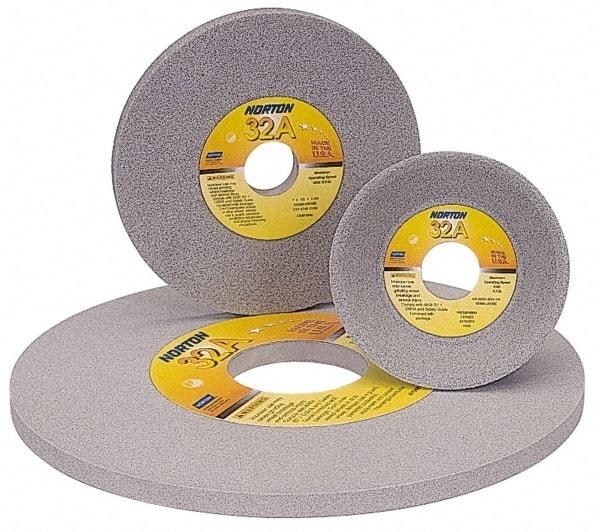 Norton - 14" Diam x 3" Hole x 1" Thick, H Hardness, 46 Grit Surface Grinding Wheel - Aluminum Oxide, Type 1, Coarse Grade, 1,800 Max RPM, Vitrified Bond, No Recess - Caliber Tooling