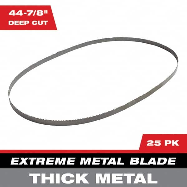 Milwaukee Tool - 44-7/8" x 0.8" x 0.02" 8-10 TPI Bi-Metal Portable Band Saw Blade - Caliber Tooling