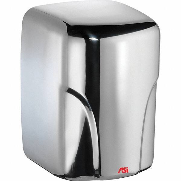 ASI-American Specialties, Inc. - 1600 Watt Bright Stainless Steel Finish Electric Hand Dryer - 110/120 Volts, 14.6 Amps, 8-1/16" Wide x 11-19/64" High x 7-5/64" Deep - Caliber Tooling