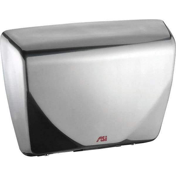 ASI-American Specialties, Inc. - 2200 Watt Satin Stainless Steel Finish Electric Hand Dryer - 100-240 Volts, 18.3 Amps, 14-7/16" Wide x 10-13/16" High x 3-15/16" Deep - Caliber Tooling