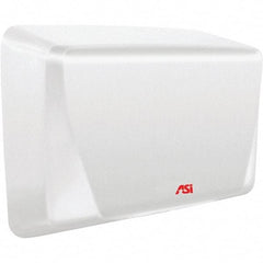 ASI-American Specialties, Inc. - 1000 Watt White Finish Electric Hand Dryer - 208-240 Volts, 5.2 Amps, 10-5/8" Wide x 8-15/32" High x 4" Deep - Caliber Tooling