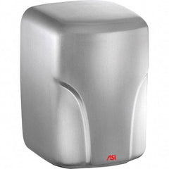 ASI-American Specialties, Inc. - 1600 Watt Satin Stainless Steel Finish Electric Hand Dryer - 110/120 Volts, 14.6 Amps, 8-1/16" Wide x 11-19/64" High x 7-5/64" Deep - Caliber Tooling