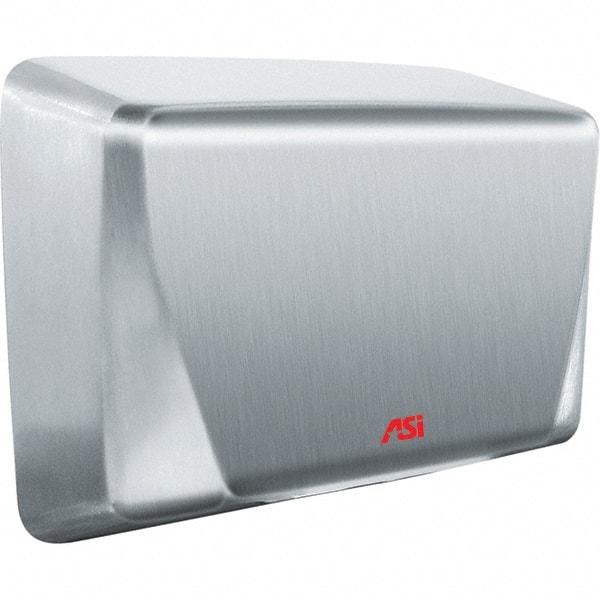 ASI-American Specialties, Inc. - 1000 Watt Satin Stainless Steel Finish Electric Hand Dryer - 277 Volts, 5.2 Amps, 10-5/8" Wide x 8-15/32" High x 4" Deep - Caliber Tooling