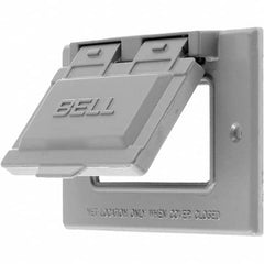 Hubbell Wiring Device-Kellems - Weatherproof Box Covers Cover Shape: Rectangle Number of Holes in Outlet: 1 - Caliber Tooling