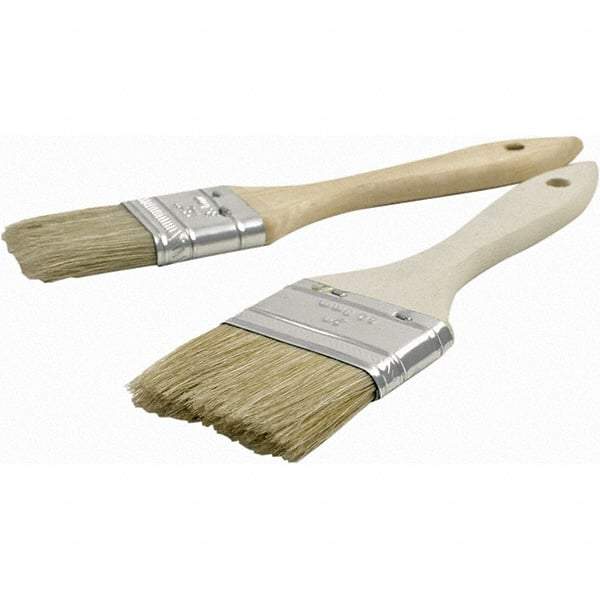 Brush Research Mfg. - 1" Flat Hog General Purpose Paint Brush - 1-5/8" Bristle Length, 6" Wood Beavertail Handle - Caliber Tooling