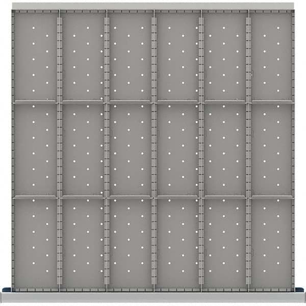 LISTA - 18-Compartment Drawer Divider Layout for 3.15" High Drawers - Caliber Tooling