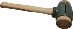 Garland - 6-1/2 Lb Head 2-3/4" Face Rawhide Split Head Hammer - Wood Handle - Caliber Tooling