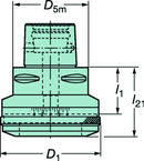 C539127701040A CAPTO ADAPTER - Caliber Tooling