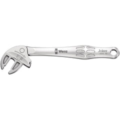 Wera - Spanner Wrenches & Sets; Tool Type: Adjustable Ratcheting Wrench ; Minimum Capacity (mm): 7 ; Minimum Capacity (Inch): 1/4 ; Maximum Capacity (mm): 10.000 ; Maximum Capacity (Inch): 3/8 ; Overall Length (Inch): 5.51 - Exact Industrial Supply