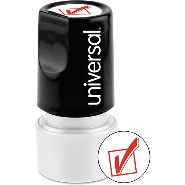 UNIVERSAL - Pre-inked Stock Stamps Type: Message Message: CHECK MARK (ICON) - Caliber Tooling