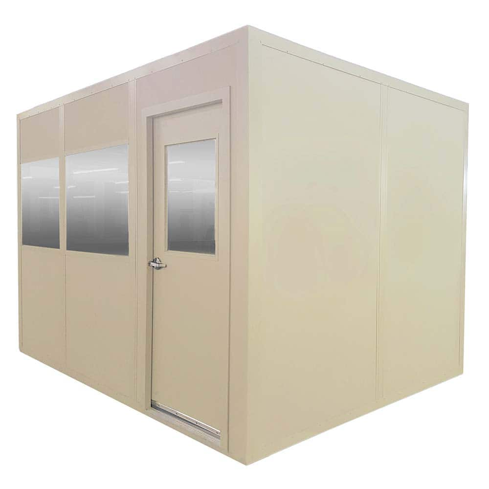 Panel Built - Temporary Structures; Type: In Plant Office ; Width (Feet): 10.00 ; Length (Feet): 12.000 ; Height (Feet): 8 ; Number of Walls: 3 ; Floor Dimensions: 10x12 - Exact Industrial Supply