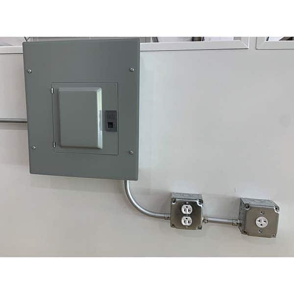 Panel Built - Temporary Structure Parts & Accessories Type: Wiring Additional Information: Outlet Boxes; Switches; Wiring; Conduit Fit Into Binder Post - Caliber Tooling