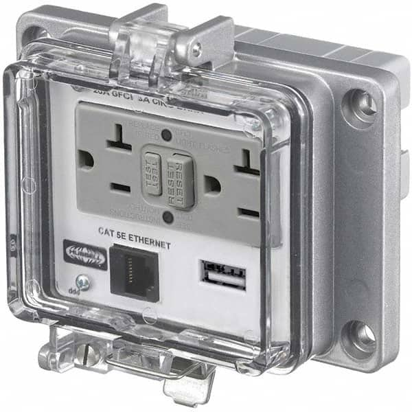 Hubbell Wiring Device-Kellems - Data Port Receptacles Receptacle Configuration: Ethernet Number of Ports: 1 - Caliber Tooling