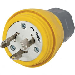 Hubbell Wiring Device-Kellems - 125/250 VAC 30A NonNEMA Industrial Twist Lock Plug - Caliber Tooling