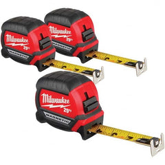 Milwaukee Tool - 25' x 1" Yellow/Black Blade Tape Measure - Caliber Tooling