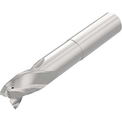 Niagara Cutter - 1/2", 3/4" LOC, 1/2" Shank Diam, 3-1/2" OAL, 3 Flute Solid Carbide Square End Mill - Caliber Tooling