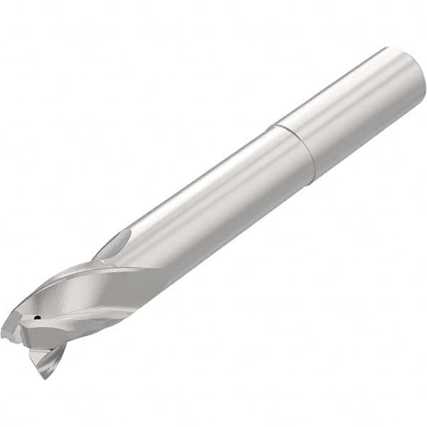 Niagara Cutter - 1/2", 3/4" LOC, 1/2" Shank Diam, 4-1/2" OAL, 3 Flute Solid Carbide Square End Mill - Caliber Tooling