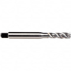 Spiral Flute Tap: M2.50 x, 0.45, M, Bottoming, 6H Class of Fit, Cobalt, Bright/Uncoated Right Hand Flute, Right Hand Thread, D3, Series B0513500