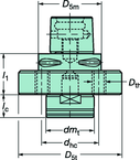 C8A3910563060 CAPTO ADAPTER - Caliber Tooling