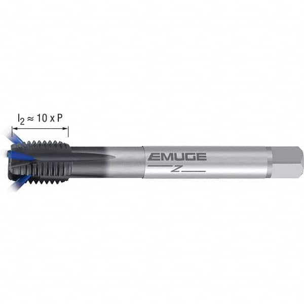 Emuge - M8x1.00 Metric Fine 6H 0 Flute GLT-1 Finish Powdered Metal Spiral Point Tap - Caliber Tooling