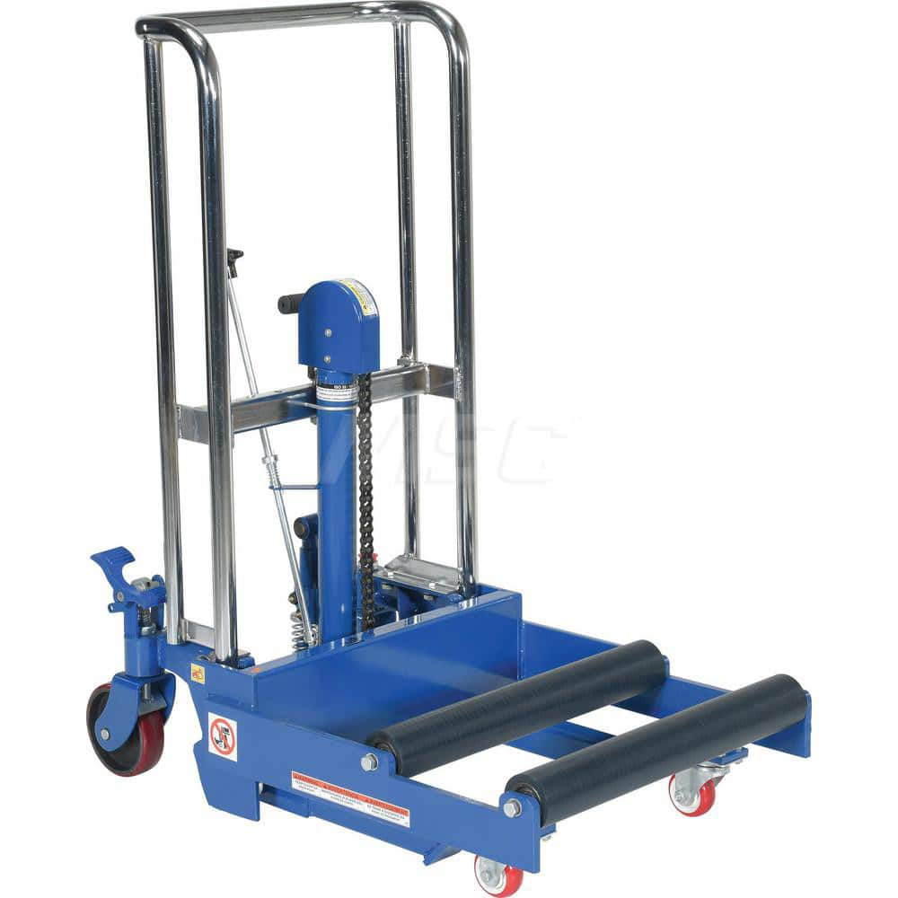 Mobile Battery Lift Table: 800 lb Capacity, 8 to 38″ Lift Height, 24-3/8″ Platform Width, 21-5/8″ Platform Length