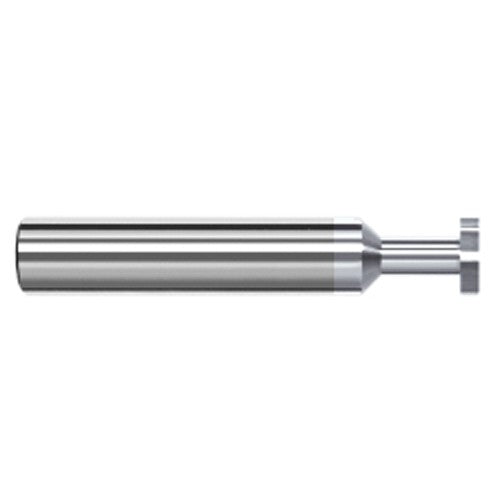 0.3750″ (3/8″) Cutter Diameter × 0.1870″ (3/16″) Width × 0.5620″ (9/16″) Neck Length Carbide Square Standard Keyseat Cutter Non-Ferrous, 6 Flutes, TiB2 Coated - Exact Industrial Supply