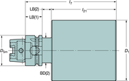 39241050100104250A HSK BLANK - Caliber Tooling