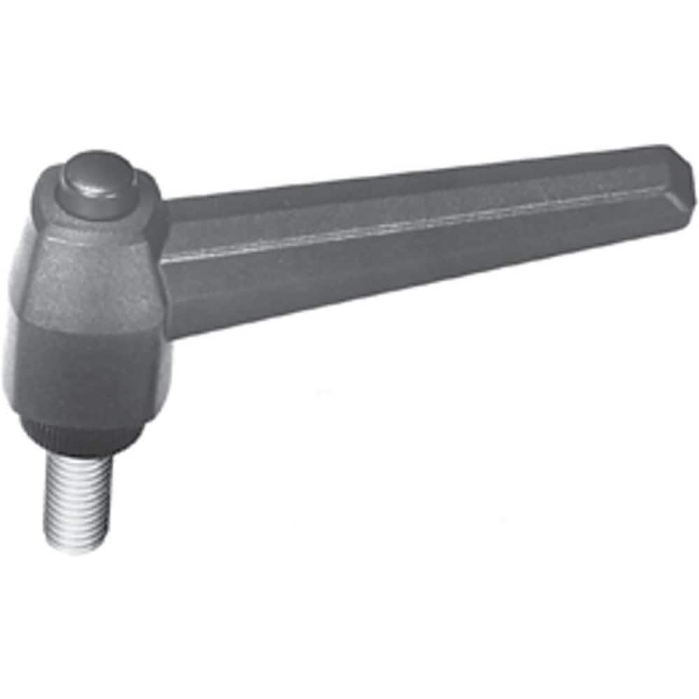 Clamp Handle Grips; For Use With: Rod Ends for Clamping Tank Covers; Locking Lids or Any Fast Spin Locking Application; Grip Length: 222.0000; Material: Malleable Iron; Length (Decimal Inch): 222.0000; Material: Malleable Iron