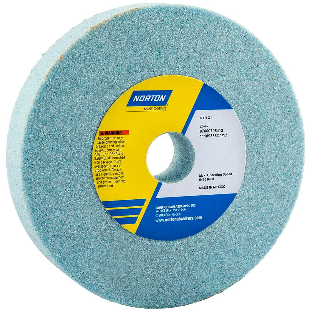 Norton - Bench & Pedestal Grinding Wheels Wheel Diameter (Inch): 6 Hole Size (Inch): 1 - Caliber Tooling