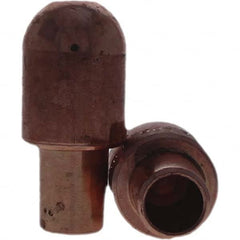 Tuffaloy - Spot Welder Tips For Use With: 6RW Cap Taper Electrode Holder Type: Male Cap B Nose (Dome) - Caliber Tooling