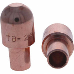 Tuffaloy - Spot Welder Tips For Use With: 5RW Cap Taper Electrode Holder Type: Male Cap B Nose (Dome) - Caliber Tooling