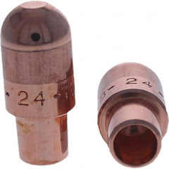 Tuffaloy - Spot Welder Tips For Use With: 4RW Cap Taper Electrode Holder Type: Male Cap B Nose (Dome) - Caliber Tooling