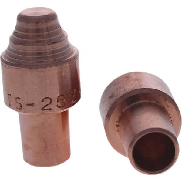 Tuffaloy - Spot Welder Tips For Use With: 5RW Cap Taper Electrode Holder Type: Male Cap S Nose - Caliber Tooling