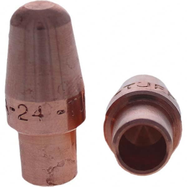 Tuffaloy - Spot Welder Tips For Use With: 4RW Cap Taper Electrode Holder Type: Male Cap A Nose (Pointed) - Caliber Tooling