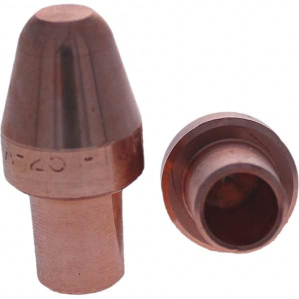 Tuffaloy - Spot Welder Tips For Use With: 5RW Cap Taper Electrode Holder Type: Male Cap A Nose (Pointed) - Caliber Tooling