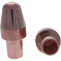 Tuffaloy - Spot Welder Tips For Use With: 6RW Cap Taper Electrode Holder Type: Male Cap A Nose (Pointed) - Caliber Tooling