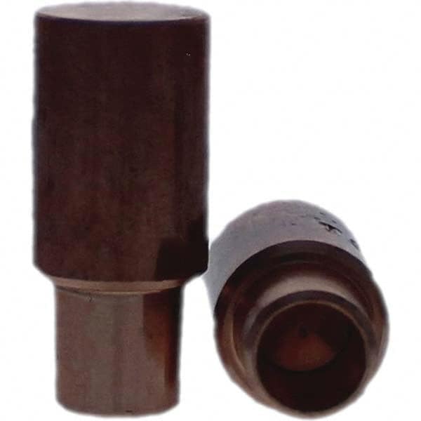 Tuffaloy - Spot Welder Tips For Use With: 4RW Cap Taper Electrode Holder Type: Male Cap C Nose (Flat) - Caliber Tooling