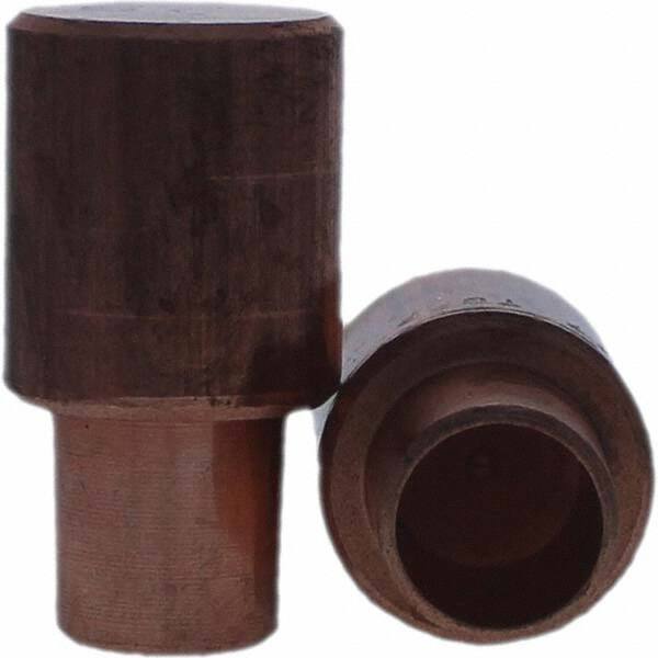 Tuffaloy - Spot Welder Tips For Use With: 7RW Cap Taper Electrode Holder Type: Male Cap C Nose (Flat) - Caliber Tooling