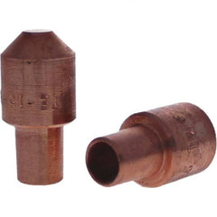 Tuffaloy - Spot Welder Tips For Use With: 5RW Cap Taper Electrode Holder Type: Male Cap E Nose (Truncated) - Caliber Tooling