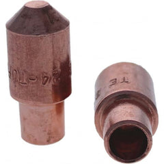 Tuffaloy - Spot Welder Tips For Use With: 4RW Cap Taper Electrode Holder Type: Male Cap E Nose (Truncated) - Caliber Tooling