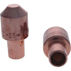 Tuffaloy - Spot Welder Tips For Use With: 5RW Cap Taper Electrode Holder Type: Male Cap E Nose (Truncated) - Caliber Tooling