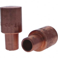 Tuffaloy - Spot Welder Tips For Use With: 5RW Cap Taper Electrode Holder Type: Male Cap F Nose (Radius) - Caliber Tooling