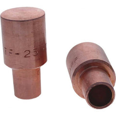 Tuffaloy - Spot Welder Tips For Use With: 5RW Cap Taper Electrode Holder Type: Male Cap F Nose (Radius) - Caliber Tooling