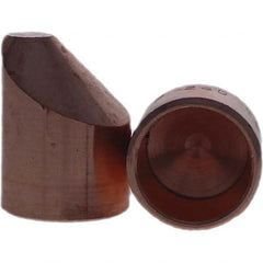 Tuffaloy - Spot Welder Tips For Use With: 6RW Cap Taper Electrode Holder Type: Female Cap D Nose (Offset) - Caliber Tooling