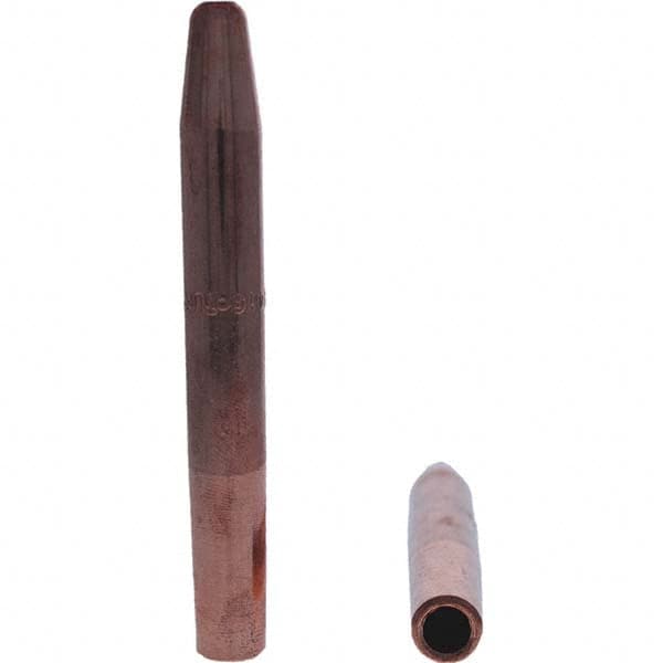 Tuffaloy - Spot Welder Tips For Use With: 4RW Electrode Holder Type: Straight Tip A Nose (Pointed) - Caliber Tooling